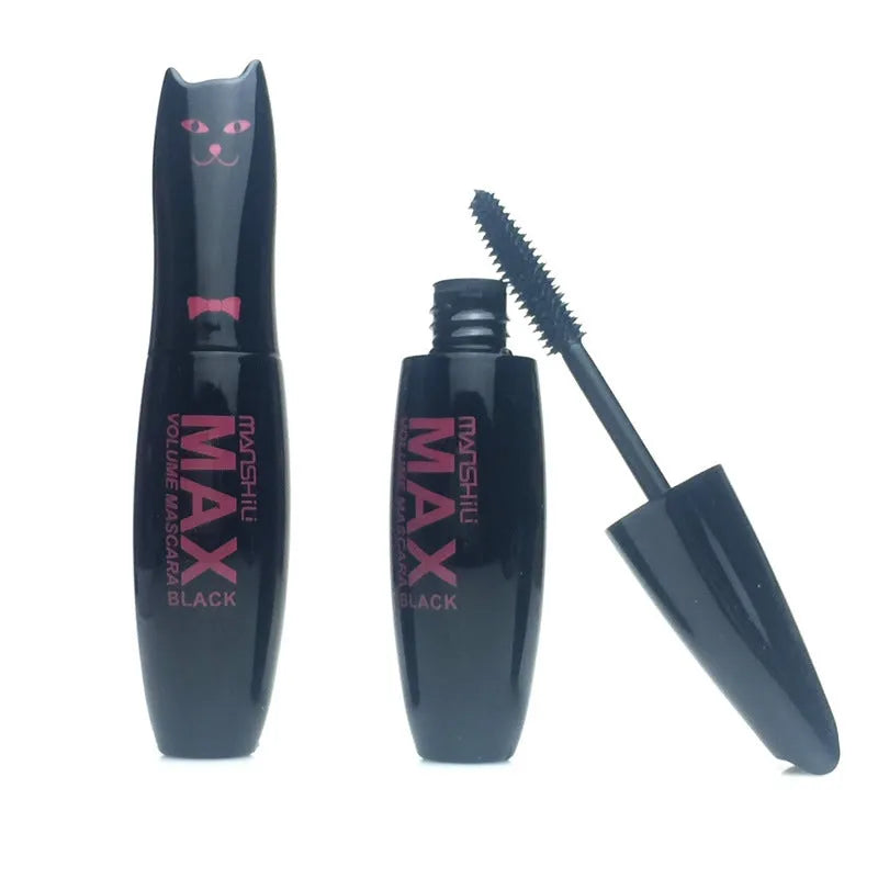 Cat Curl Mascara in black with volume brush for curling and defining lashes