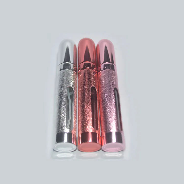 12ml aluminium portable perfume bottle with glass liner in choice of eight colours
