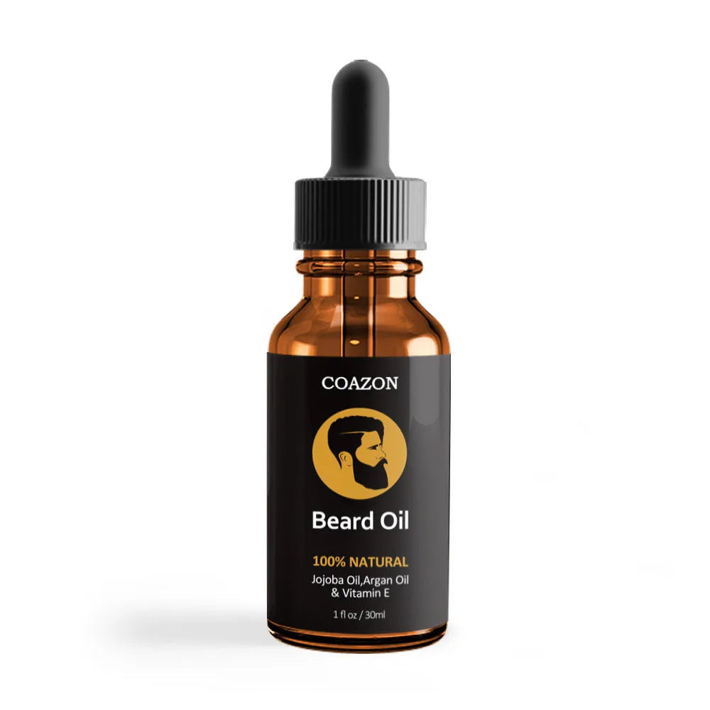 30ml bottle of jojoba beard oil for moisturising and softening facial hair