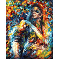 40x50 cm DIY digital painting canvas kit with brushes and hooks for body art