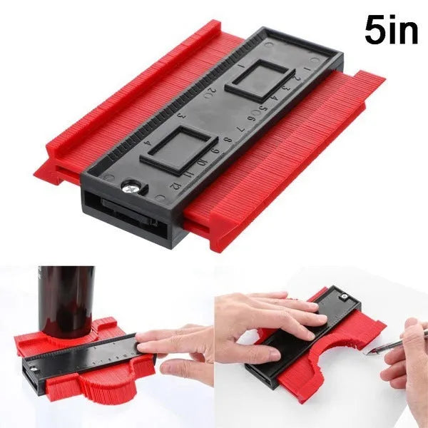 Blue 25cm ABS contour gauge profile duplicator for carpentry measurement