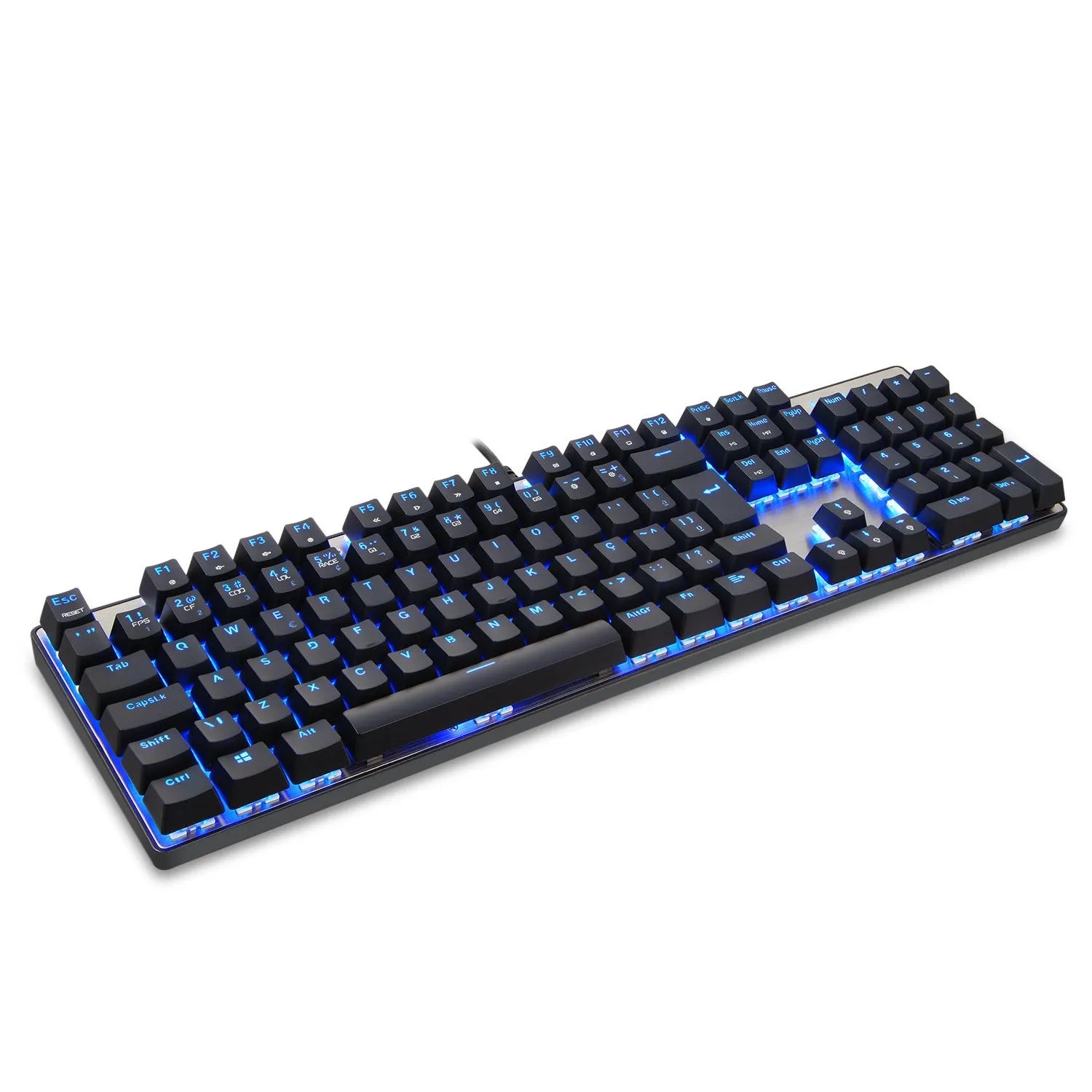 CK61 RGB compact 61-key mechanical keyboard with black body and transparent ABS keycaps