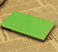 A6 PU leather notebook with pen slot, 100 forest paper pages, black cover, pen design notepad