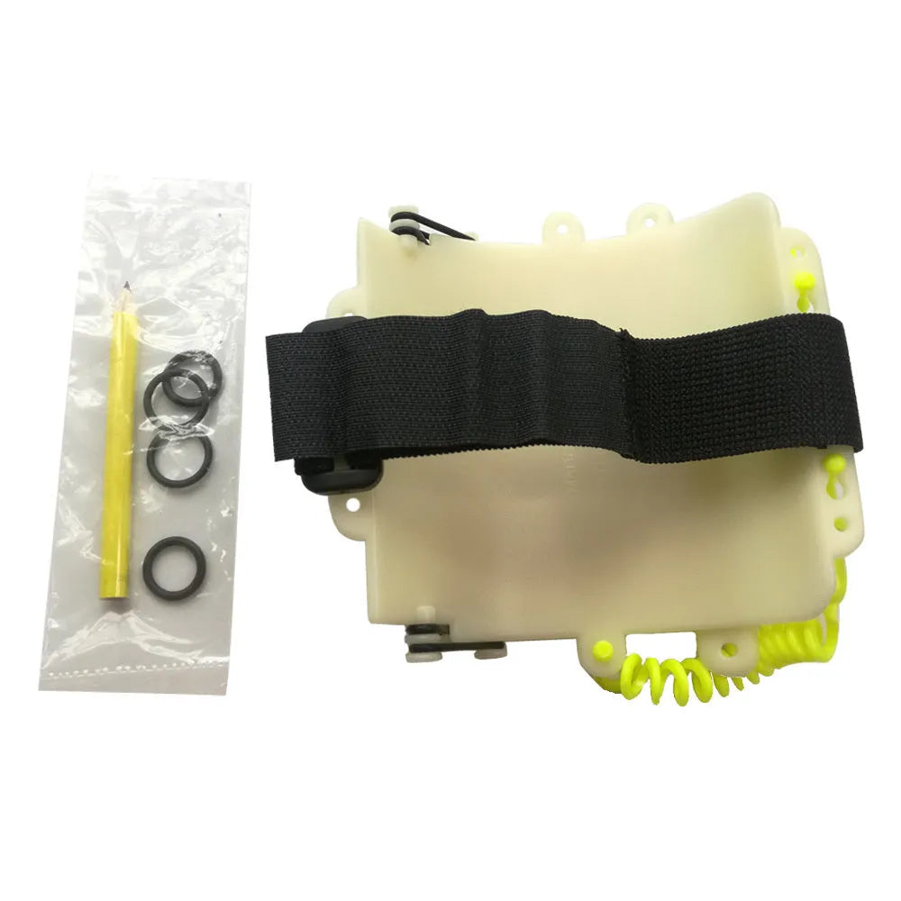 Luminous underwater writing wristboard with pencil for scuba diving communication