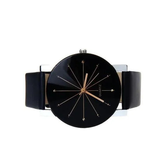 Impressionist watch with sweetheart meridian strap and round analogue dial on a light background