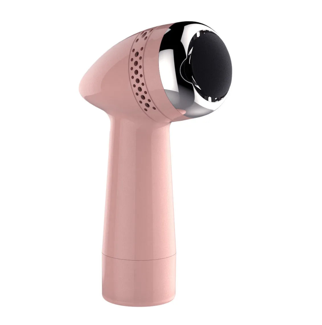 Handheld electric foot grinder with quartz head in gold, pink gold, and white silver colour options.