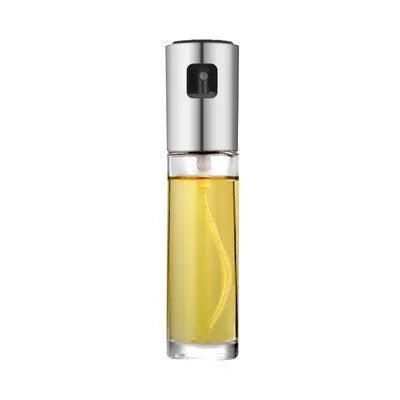 Gold ABS and glass oil vinegar spray bottle with pump for kitchen and BBQ cooking