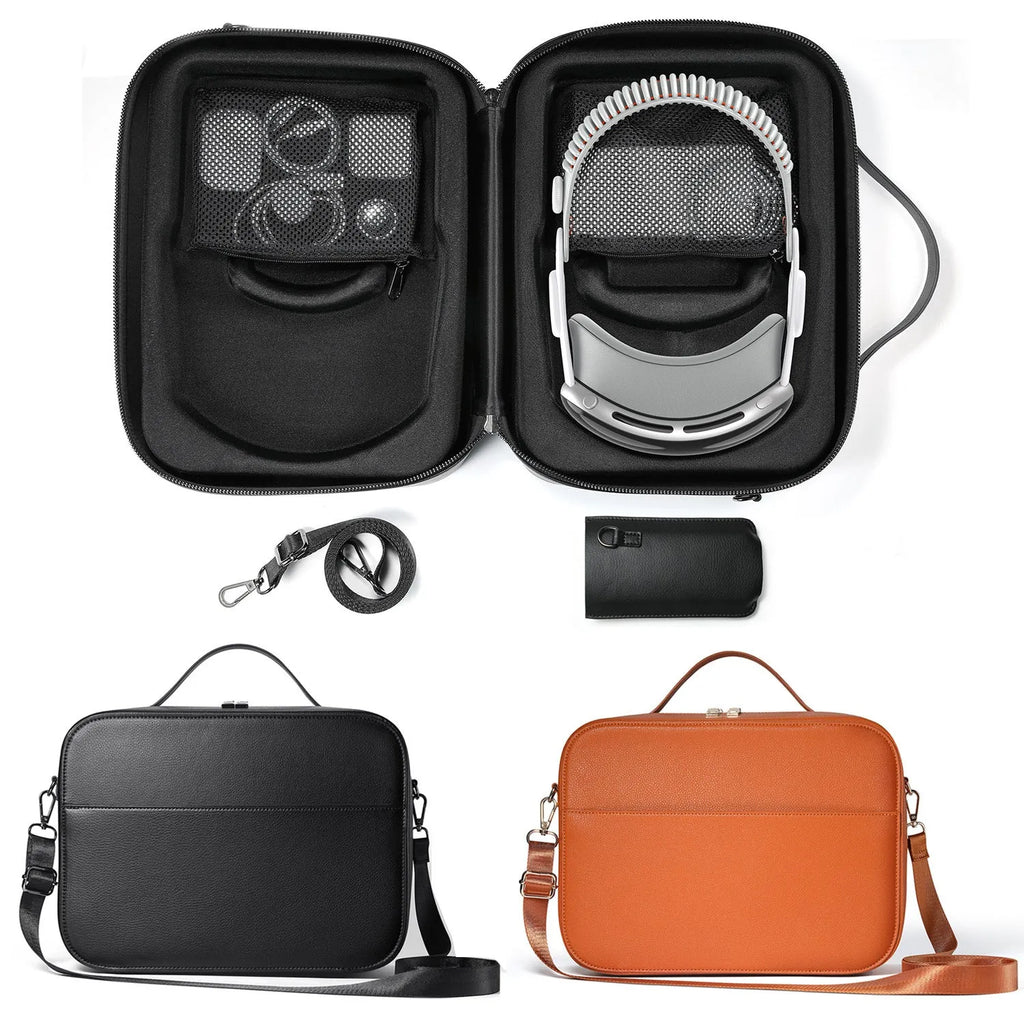 Vision Pro MR glasses storage box in superfiber material with dimensions 32.5 x 24.5 x 11.5 cm