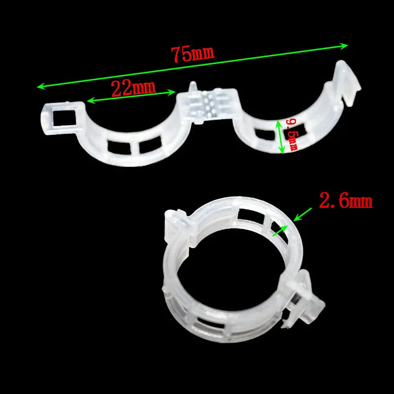 50 plastic garden plant fixing and grafting clips for tomato plants and outdoor use