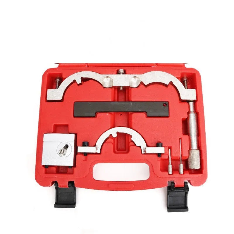 Red chrome-vanadium steel timing tool set for Opel 1.4T Oncla LUJ engine repair.