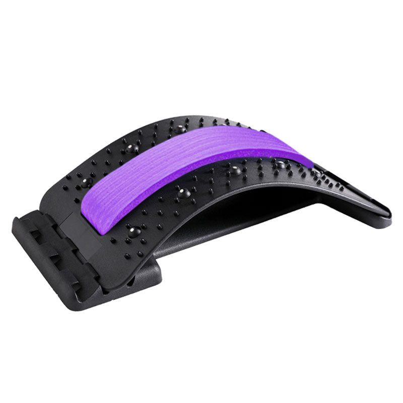 Adjustable Acupressure Back Massager - Multi-Level Lumbar Stretcher & Health Appliance for Muscle Relief & Spine Support