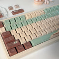 Craft Key CAP ergonomic mechanical keyboard keycaps in Matcha Theme colour with sublimation design.