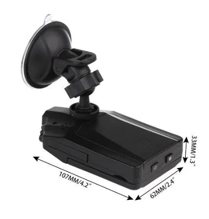 H198 car dashboard camera recorder with infrared lights and 2.4-inch screen