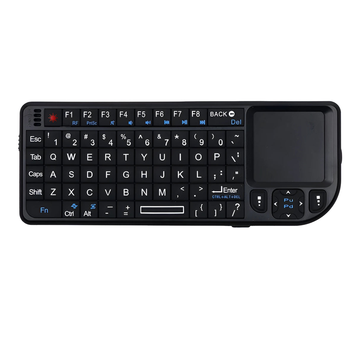 Compact wireless keyboard for laptop, desktop PC, and tablet, slim cordless design for home office typing