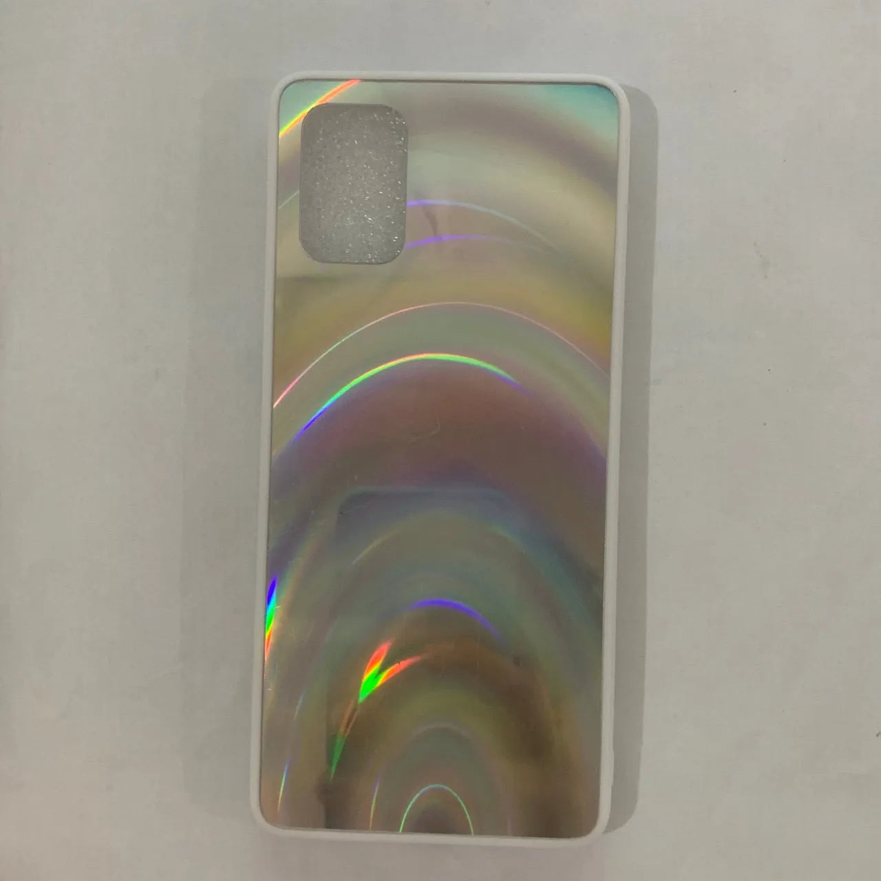 Marble design shockproof silicone phone case cover for Samsung Galaxy phones on a table.