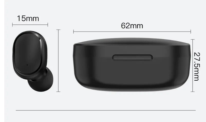 A6S Bluetooth headset, in-ear wireless sports headphone with matte sub-UV finish, shown in black, white, mint green or pink