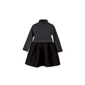 Princess dress set with cotton fabric and matching hat in black for girls