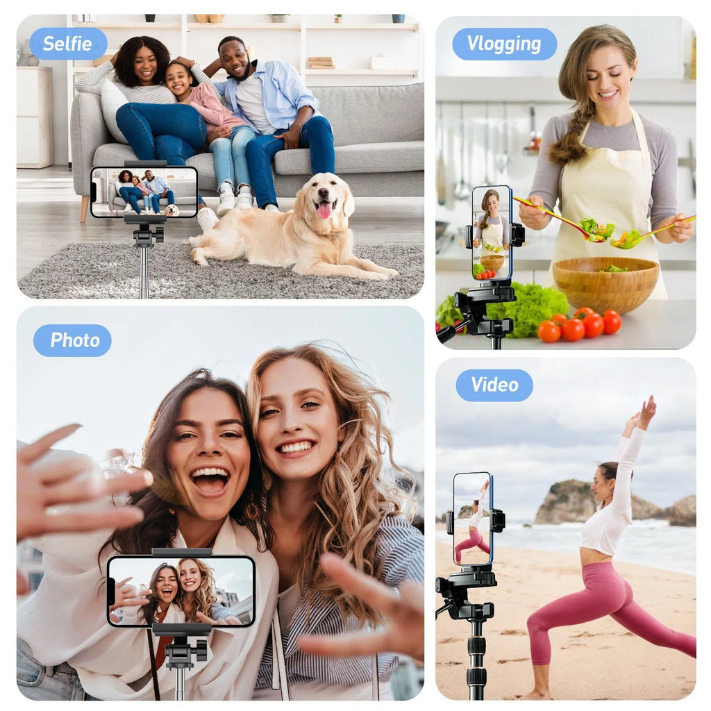 White universal mobile phone screen mirroring device made from PC and glass for selfies, live streaming, car, and desktop use