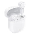 White true wireless Bluetooth 5.0 in-ear sports headset with charging box, Type-C interface, and ergonomic earbuds