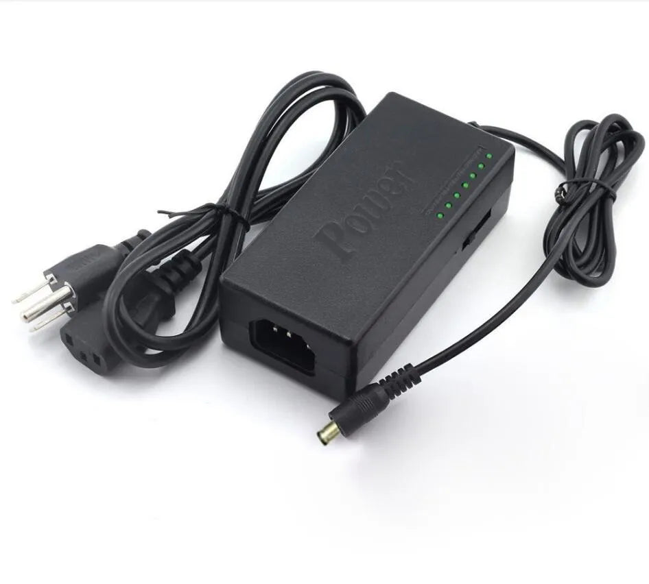 96W universal adjustable power adapter with voltage selector and 34 connector tips