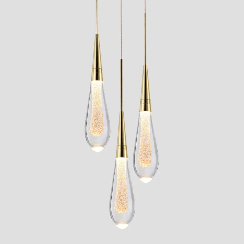 Postmodern crystal chandelier single head pendant light 27cm height 5cm diameter 130cm adjustable cord 2W LED