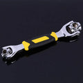Multifunctional tiger wrench, stainless steel, 25x5x4cm, 360 degree rotation, red or yellow, for multi size nuts
