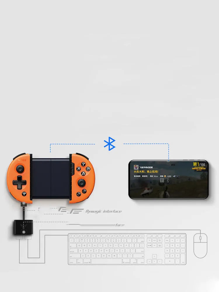 Feizhi Wee2t USB wired mobile game handle controller in midnight blue