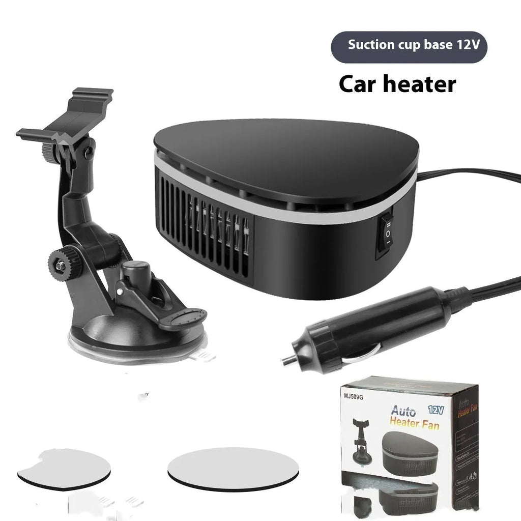 12V 120W car warm air blower demister with ABS shell and 360 degree rotating base for windscreen defogging