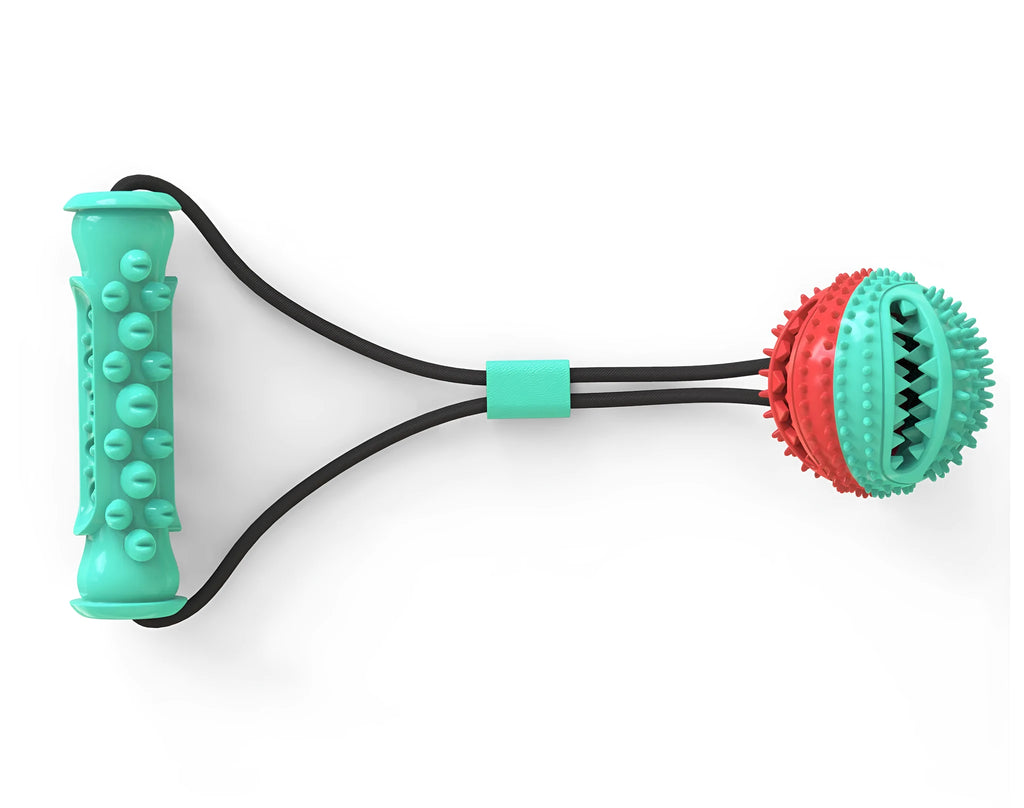 Pet toy set with pull rope, 8.5cm training ball, and 12cm molar stick for dogs