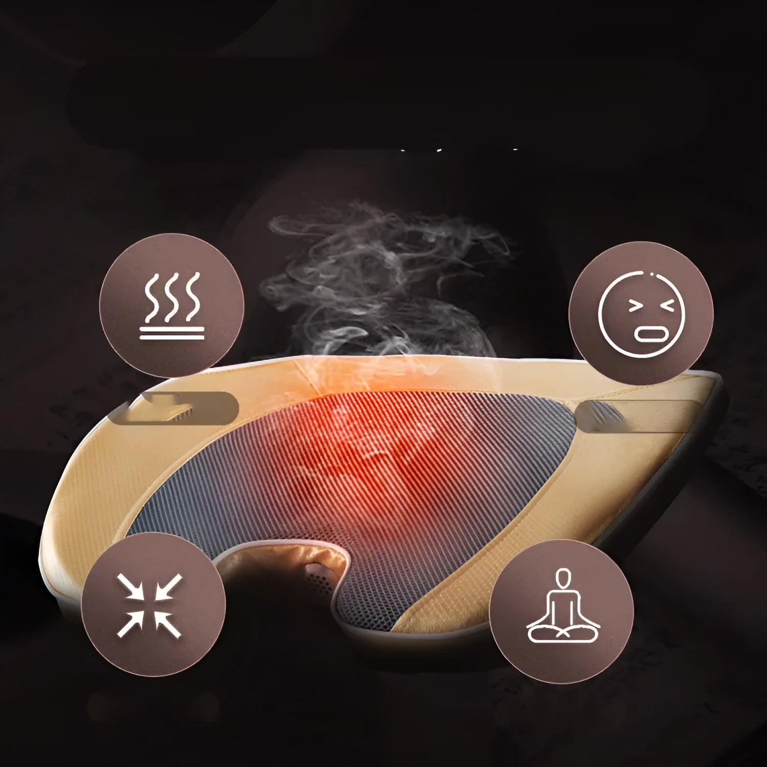 Family warm moxibustion device with high elastic sponge and 7 holes for home use