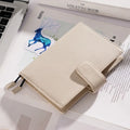 A6 leather notebook with lychee pattern cowhide cover in loose-leaf diary format