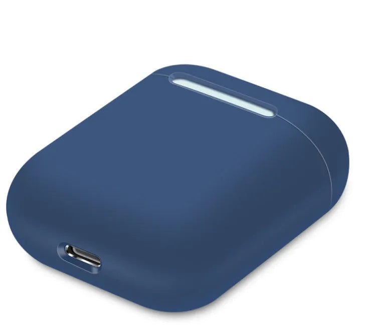 Split-design silicone protective cover for Apple AirPods charging case in a selected solid colour.