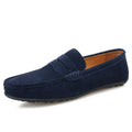 Men's suede loafers slip-on casual shoes in multiple colours with round toe
