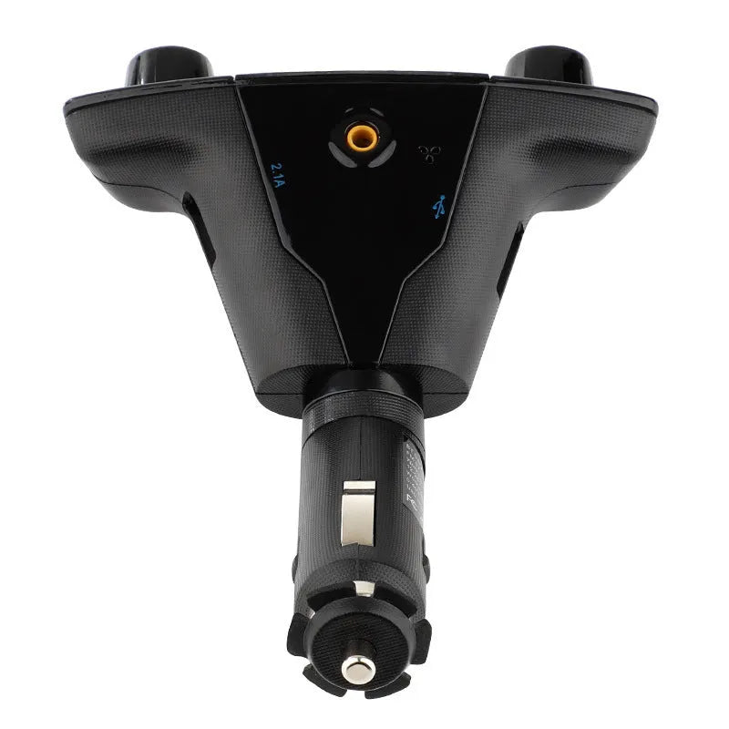 Black car MP3 player with Bluetooth 5.0 FM transmitter dual USB ports and LED screen