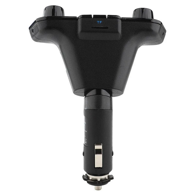 Black car MP3 player with Bluetooth 5.0 FM transmitter dual USB ports and LED screen