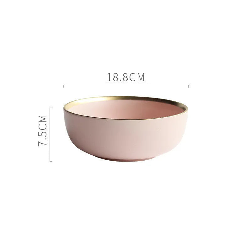 Porcelain tea bowl with celadon surface in Nordic solid colour, available in grey, blue, or pink.
