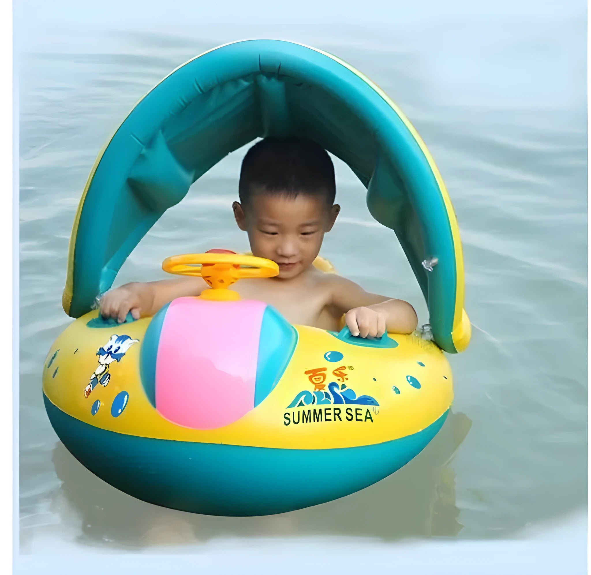 Baby pool float plastic swimming ring for children aged 4-6 years with thighs under 30 cm