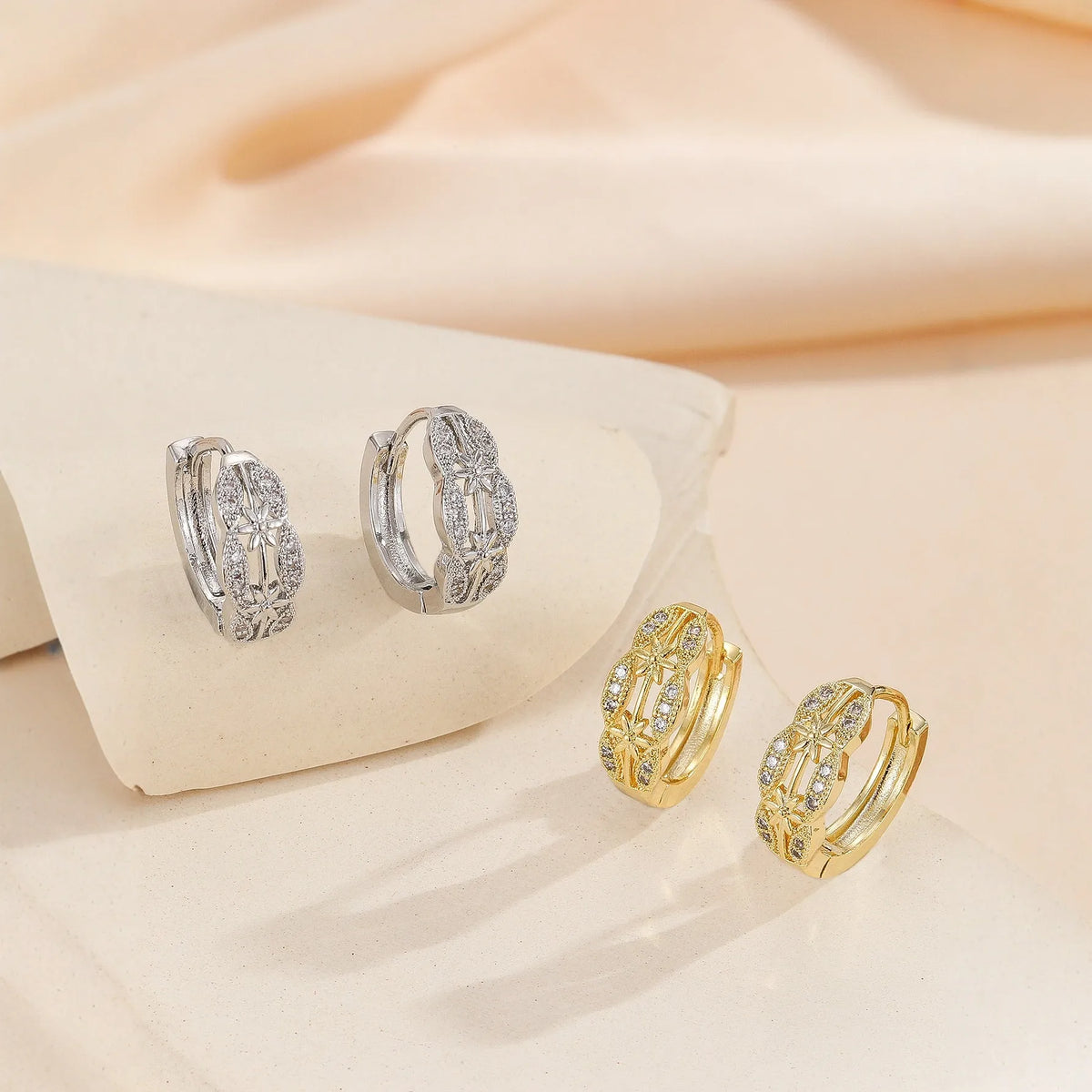 Hollow out drop dangle earrings for women with open cutout design, available in Style1 and Style2