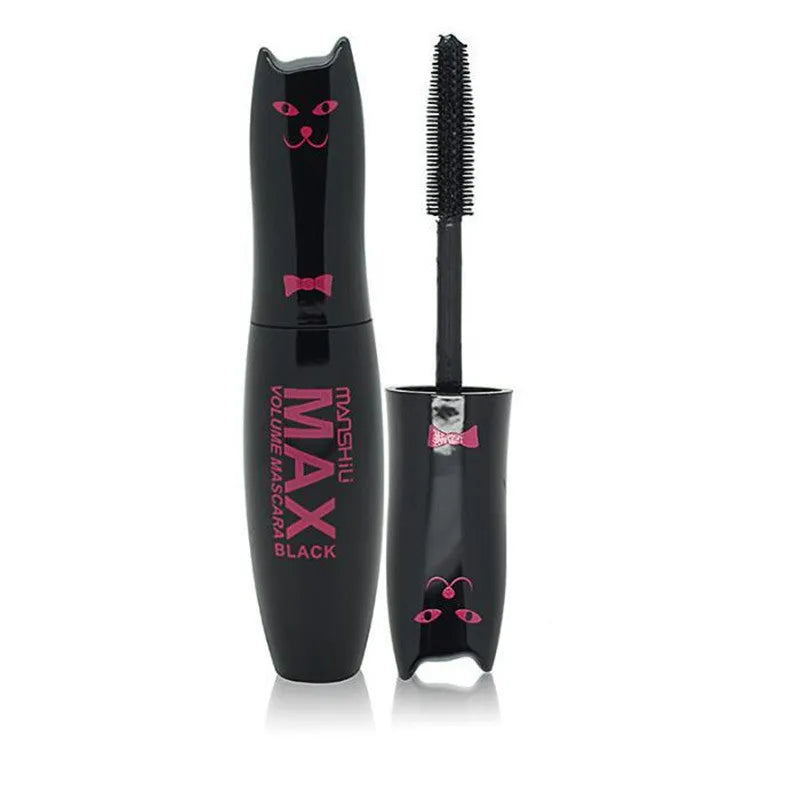Cat Curl Mascara in black with volume brush for curling and defining lashes