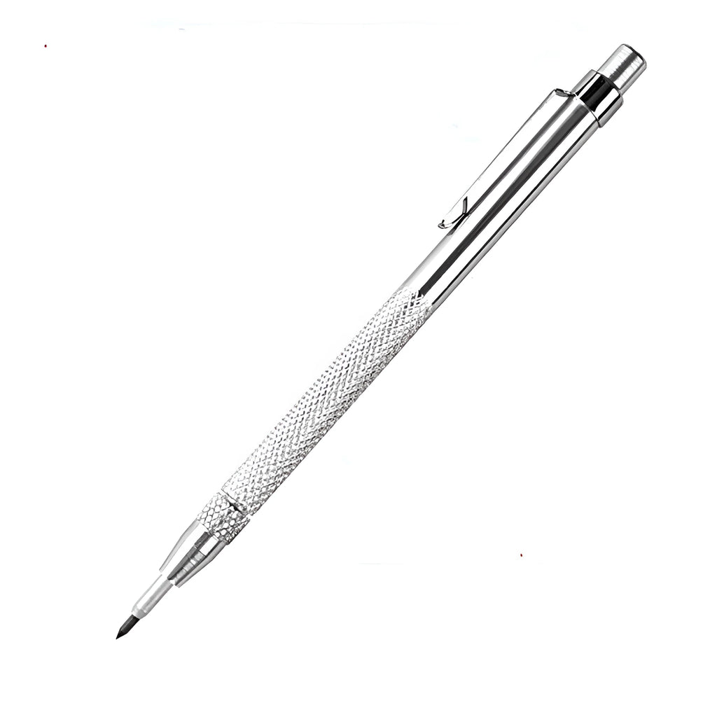 Silver aluminium glass marking pen with tungsten carbide tip, strike pen design, 1 kit