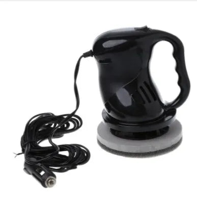 Car polishing machine in ABS body with red housing, corded with cigarette lighter plug