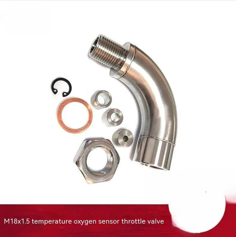 M18 x 1.5 car temperature sensor adapter flow valve with gas flow cross over sub
