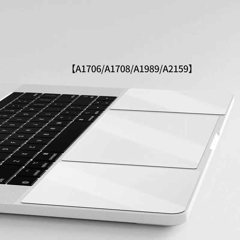 Matte touchpad and wrist support film set for multiple MacBook models with scratch resistant surface