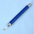 Luminous aluminium alloy drill pen for diamond painting in blue, gold or red colours