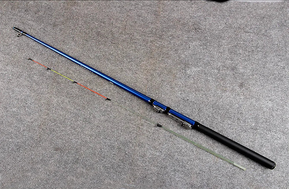 Blue FRP hard tuning raft fishing rod 1.3 metres and 1.5 metres sizes