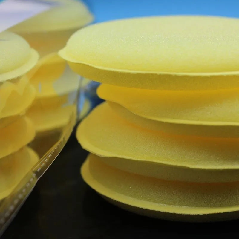 Reusable car wax applicator sponge in Photo Color for hand waxing and car washing