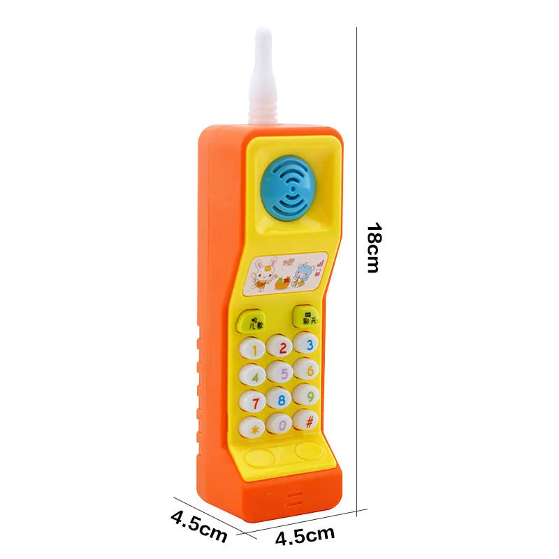Children's battery-operated sound and light toy with cartoon animal design