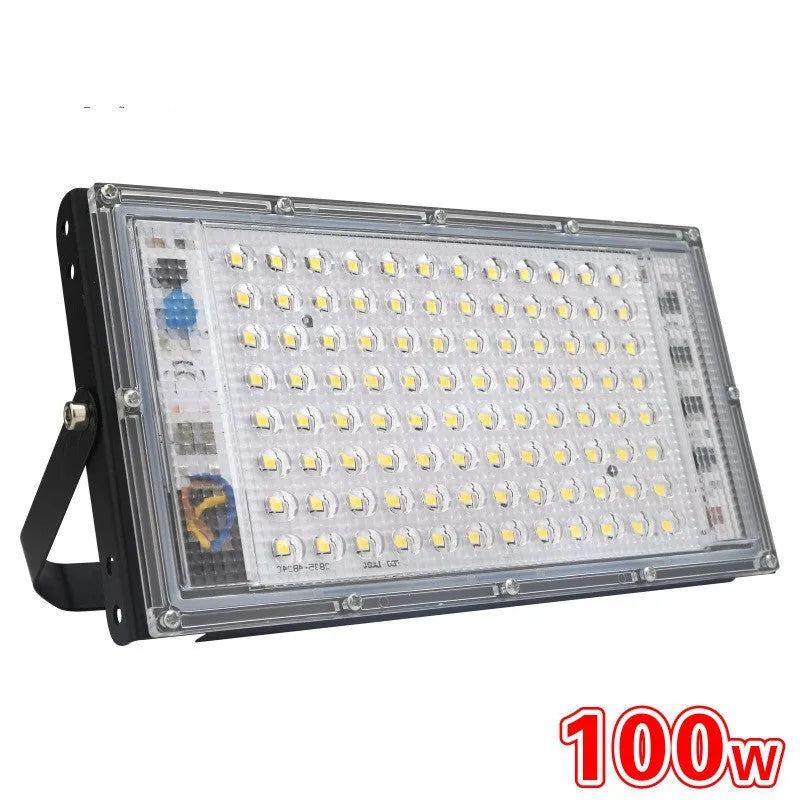 LED light with 96 lamp beads, 8000LM output, 360-degree angle, aluminium shell, IP65 rating, 125mm x 240mm