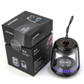 Portable mini Bluetooth speaker in black or white with 5W output, 850 mAh battery and waterproof anti-fall design.