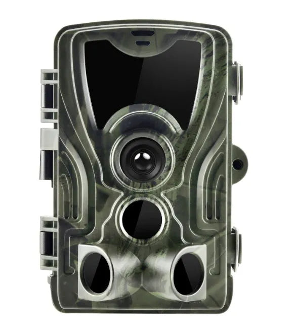 Green cellular trail camera with 16MP sensor for hunting and wildlife monitoring